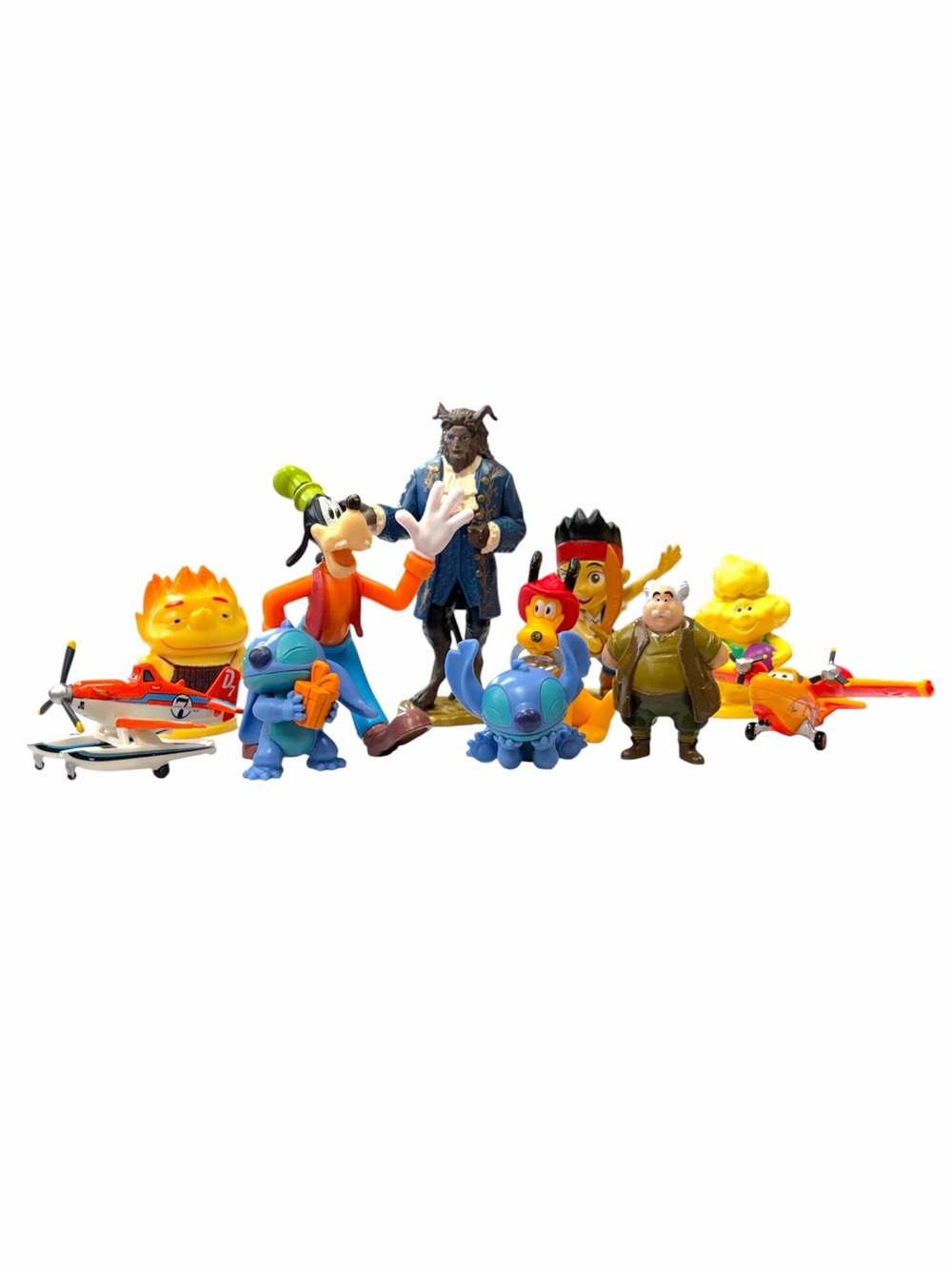 Assorted Disney Character Toy Figure Set - 11 Figures